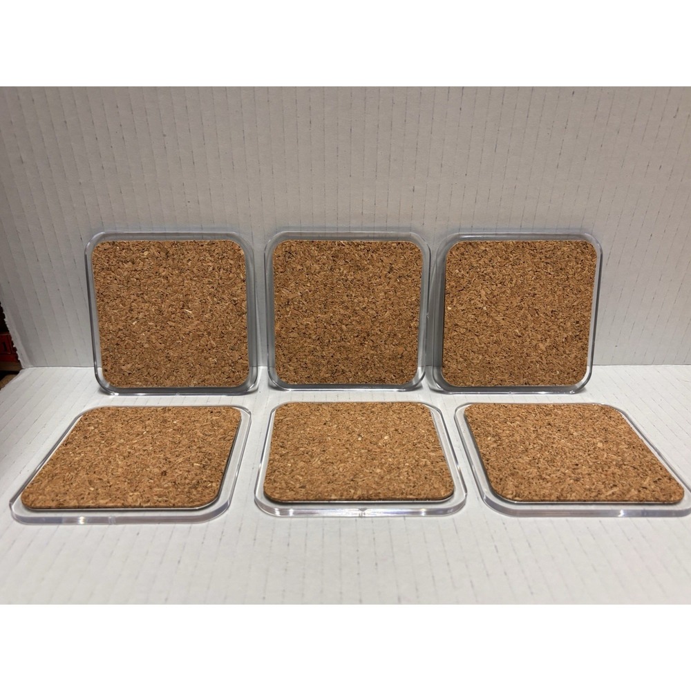 Isle of Wight England Drink Coasters Set of 6 acrylic‎ cork back landmarks pics - Picture 9 of 13